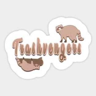 Trashvengers cats Sticker